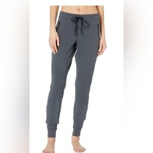 ALO Yoga Urban Moto Charcoal Grey Sweatpants Women’s Size Medium